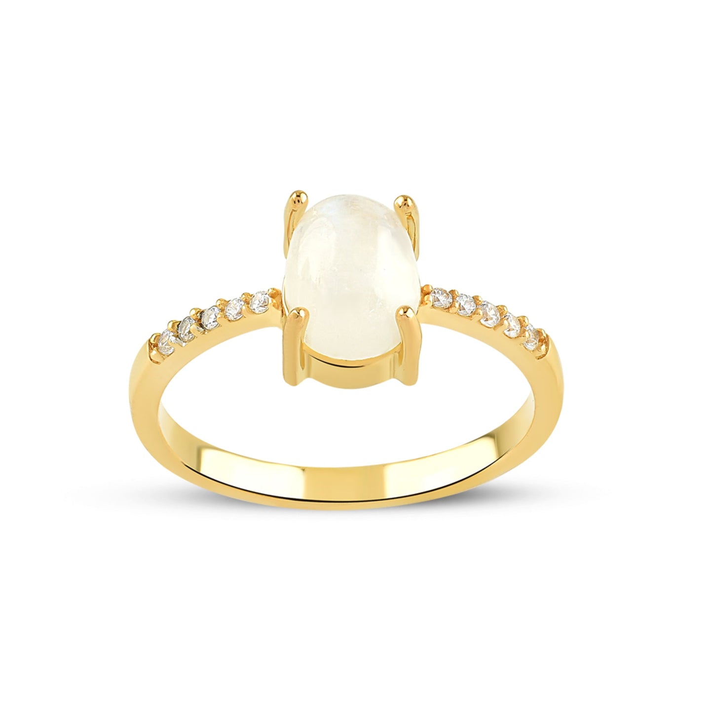 Luminosa Moonstone Gold Ring