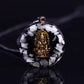 Luminous Ganesha Obsidian Necklace