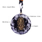 Luminous Ganesha Obsidian Necklace