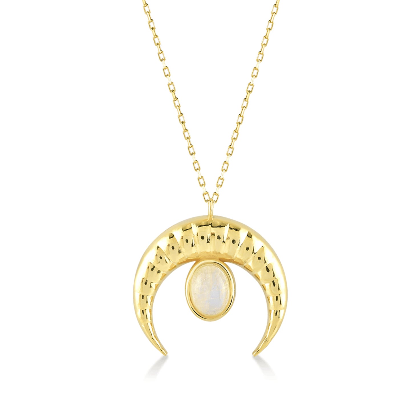 Luna Punteggiata Mondstein-Goldkette