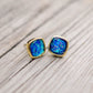 Spiritual Square Opal Earrings