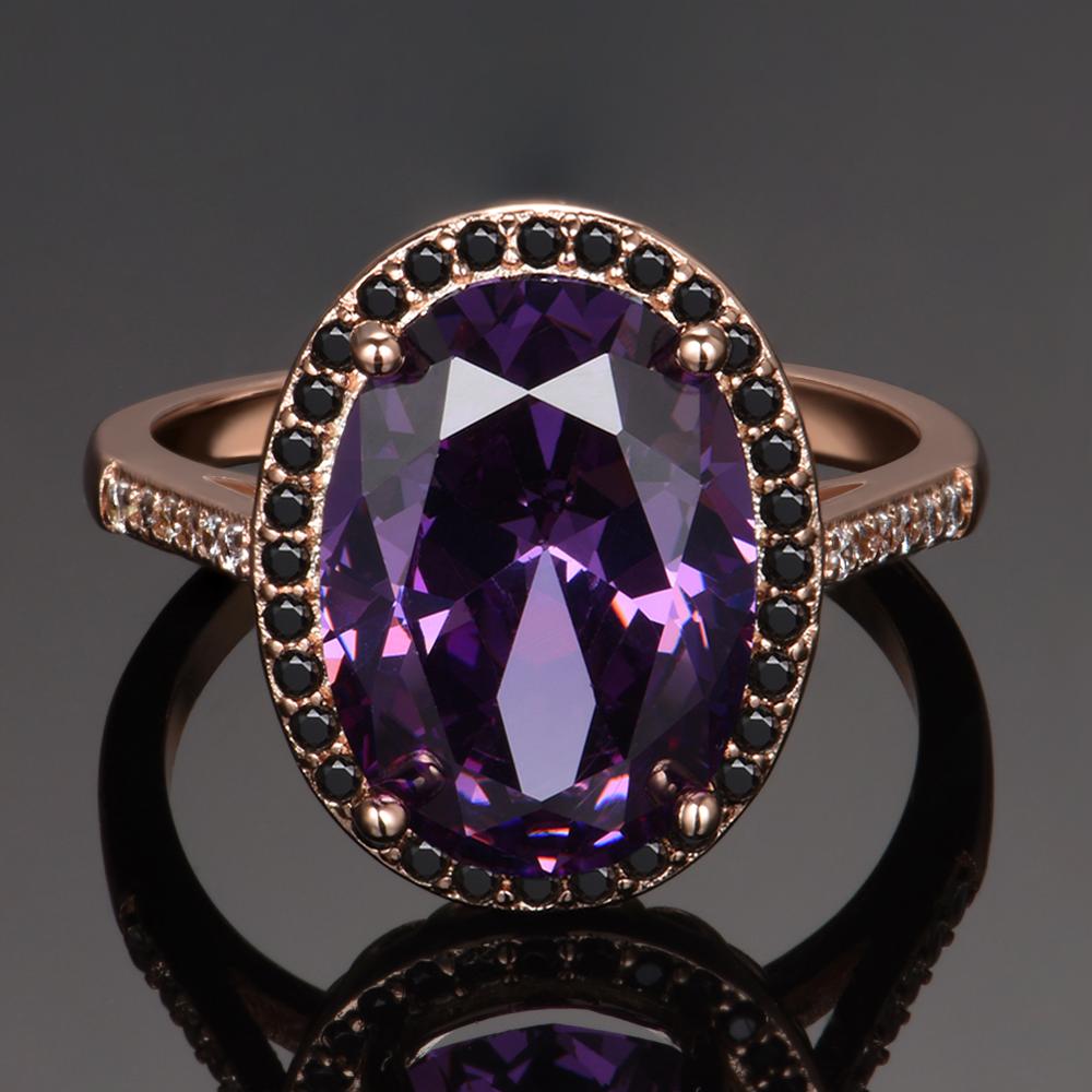 Luxury Amethyst Sterling Silver Ring