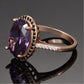 Luxury Amethyst Sterling Silver Ring