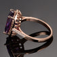 Luxury Amethyst Sterling Silver Ring