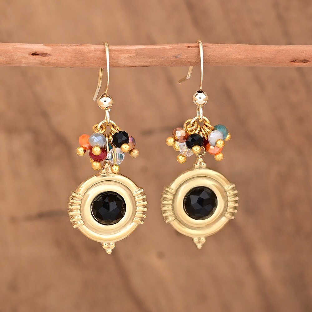 Boho Design Natural Stones Earrings