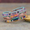 Spirituelles Regenbogen-Liebes-Wickelarmband