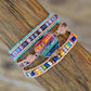 Spirituelles Regenbogen-Liebes-Wickelarmband