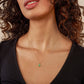 Muschio Aventurine Gold Necklace