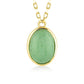 Muschio Aventurine Gold Necklace