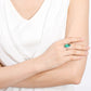 Romantic Emerald Sterling Silver Ring