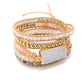Spirituelles Wickelarmband aus Gipsstein 