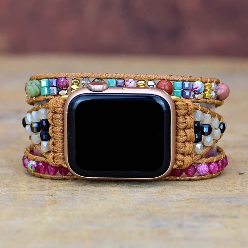 Natürliches Achat-Armband für die Apple Watch