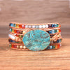 Spirit Rainbow Jaspis Wickelarmband