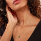 Ovale Malachite Gold Necklace