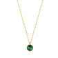 Ovale Malachite Gold Necklace