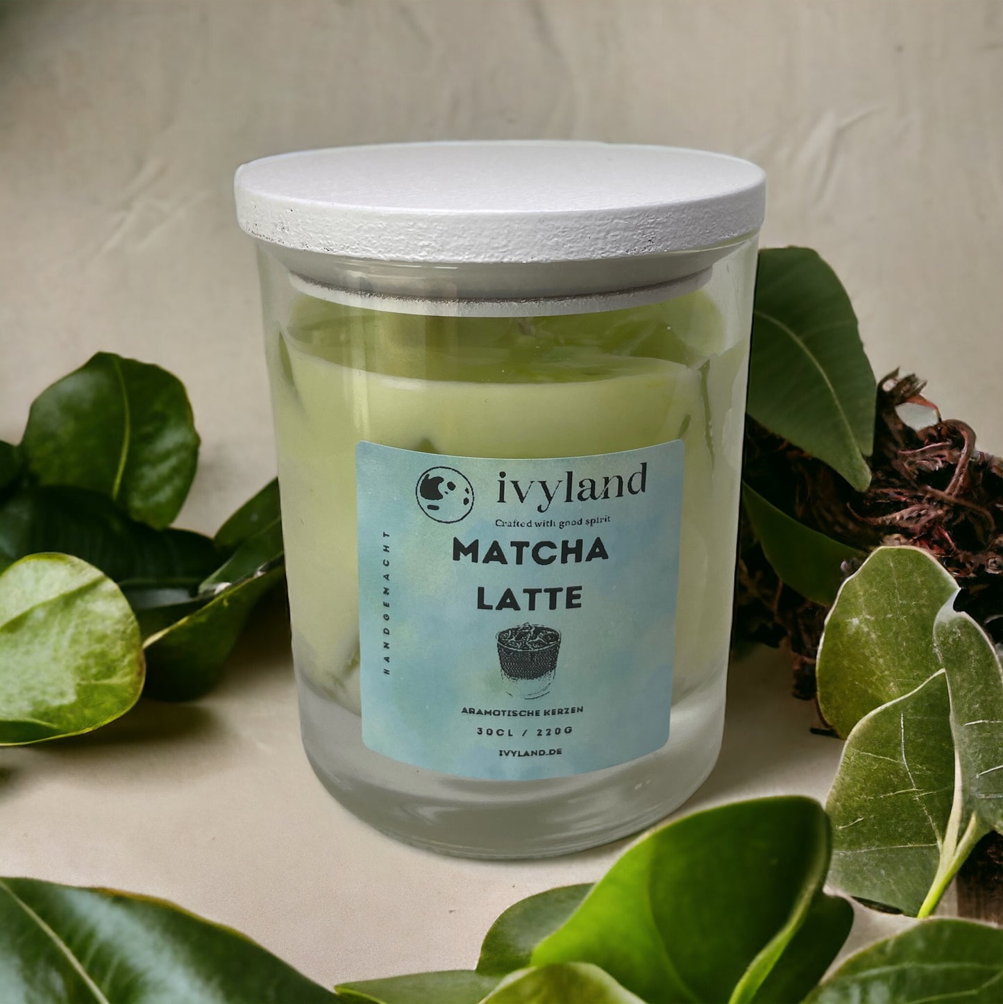 Ivyland Matcha Latte Aromakerze