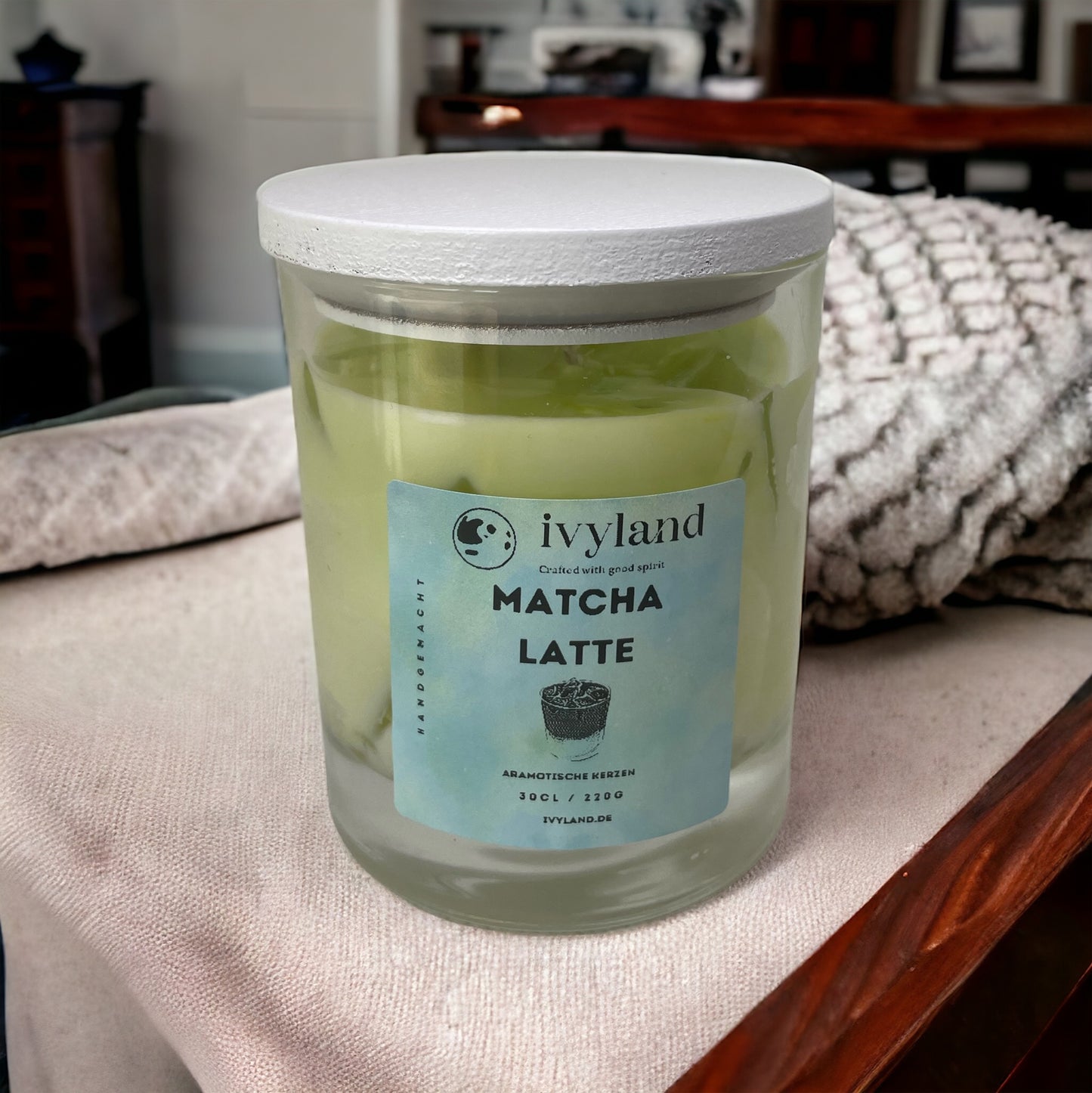 Ivyland Matcha Latte Aromakerze