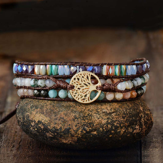 Veganes Armband mit Lebensbaum