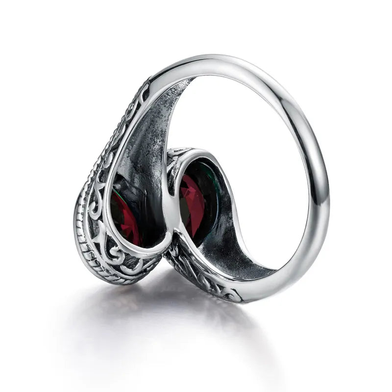 Pure Love Garnet 925 Sterling Silver Ring