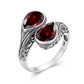 Pure Love Garnet 925 Sterling Silver Ring