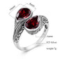 Pure Love Garnet 925 Sterling Silver Ring