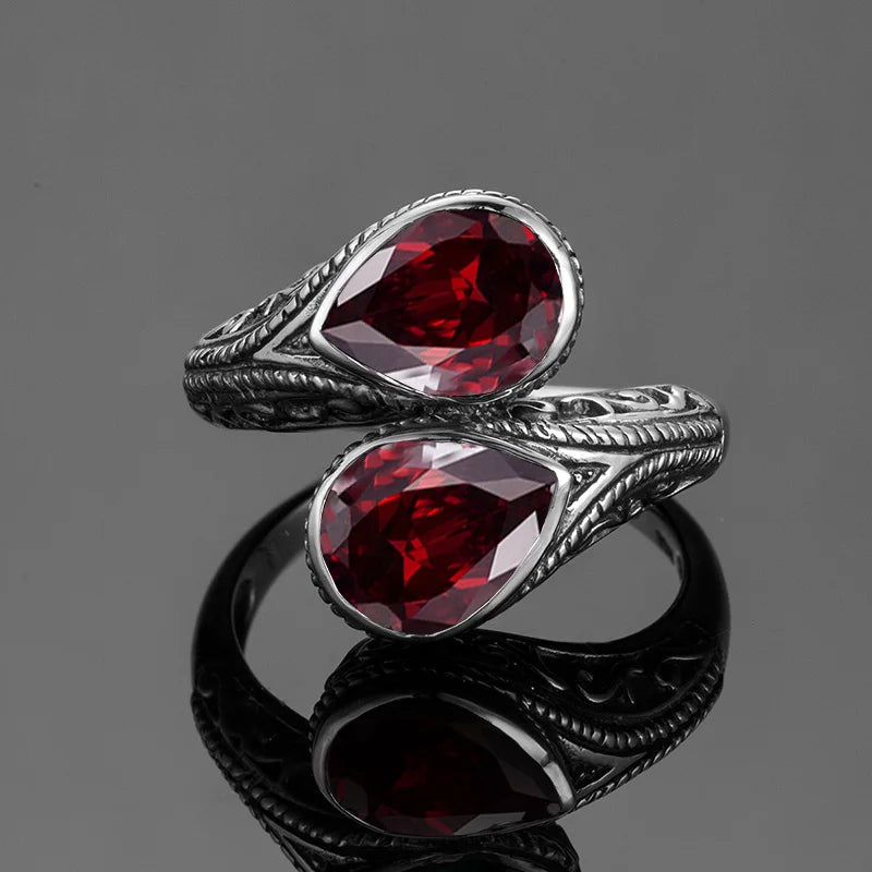 Pure Love Garnet 925 Sterling Silver Ring
