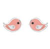Sweet Birds 925 Sterling Silver Stud Earrings