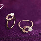 Happy Butterfly & Rose Ring