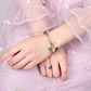 Apatit-Armband im Boho-Design 