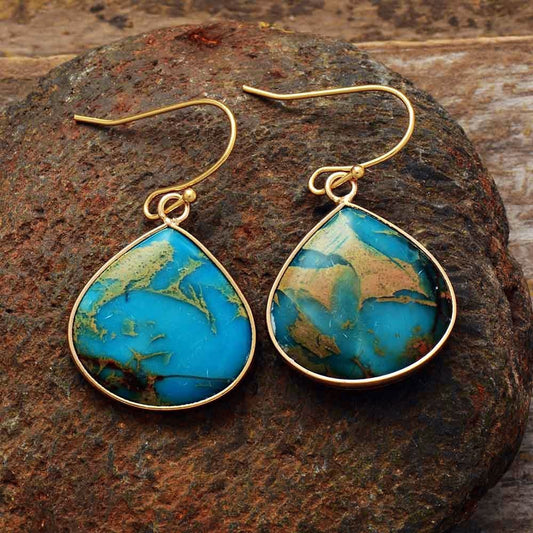 Ocean Jasper Drop Earrings