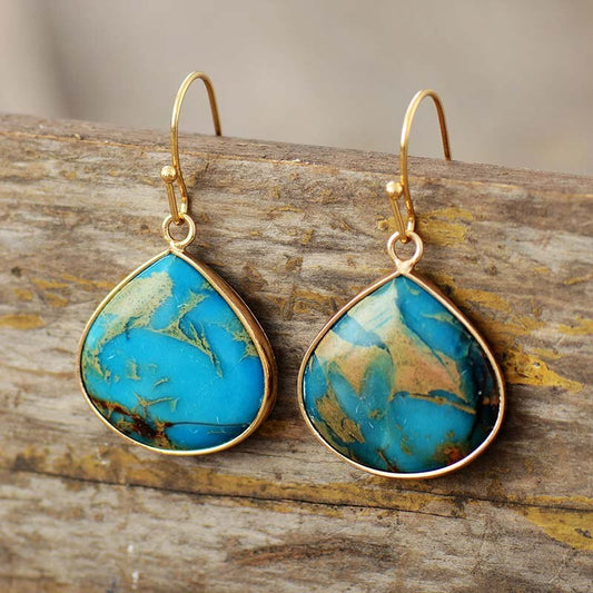 Ocean Jasper Drop Earrings