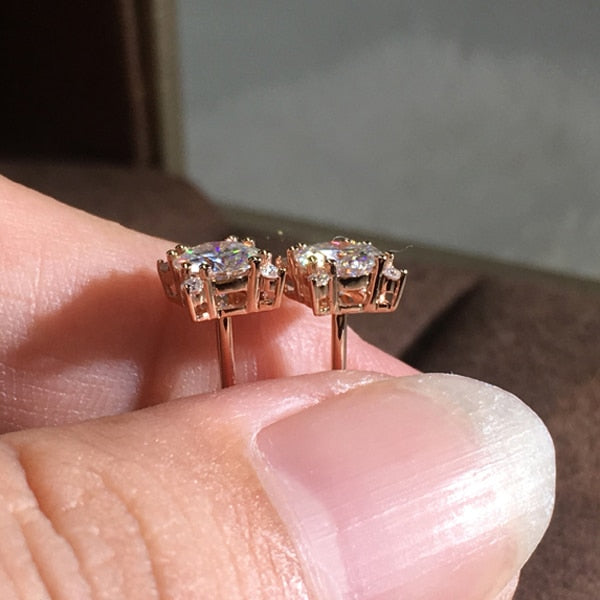 Glowing Flower Stud Earrings