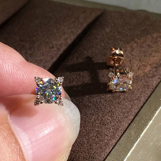 Glowing Flower Stud Earrings