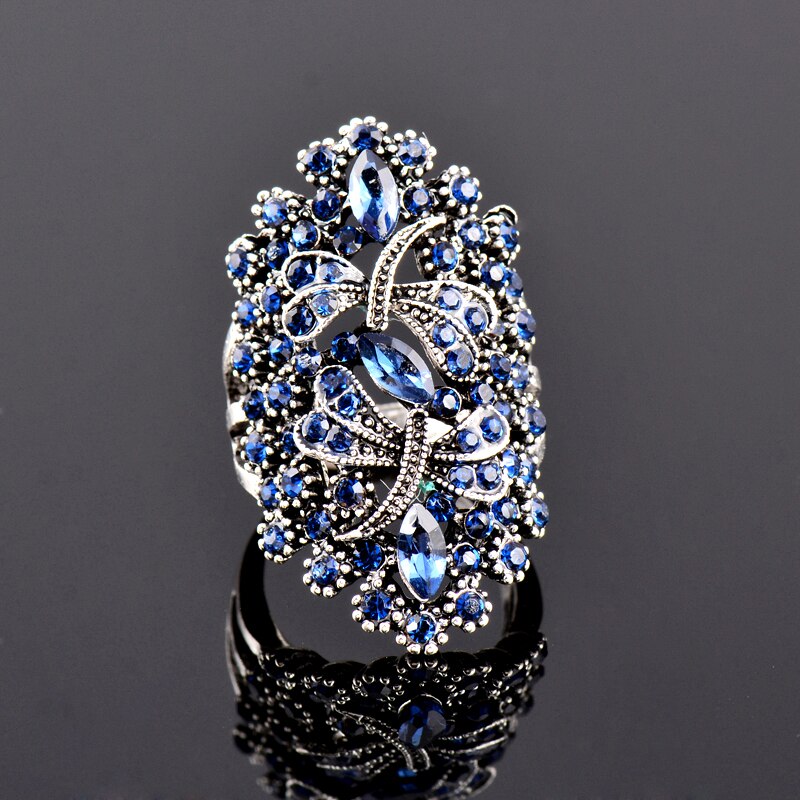 Vintage Strass Libelle Ring