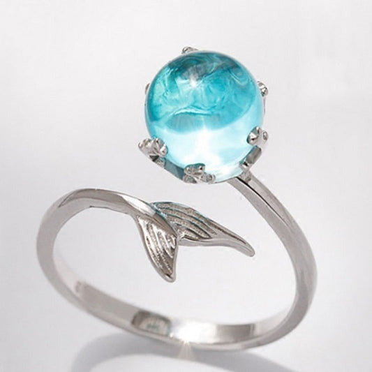 Pretty Mermaid Sterling Silver Ring