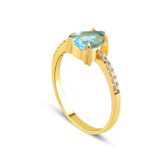 Scintillante Twinkling Topaz Gold Ring