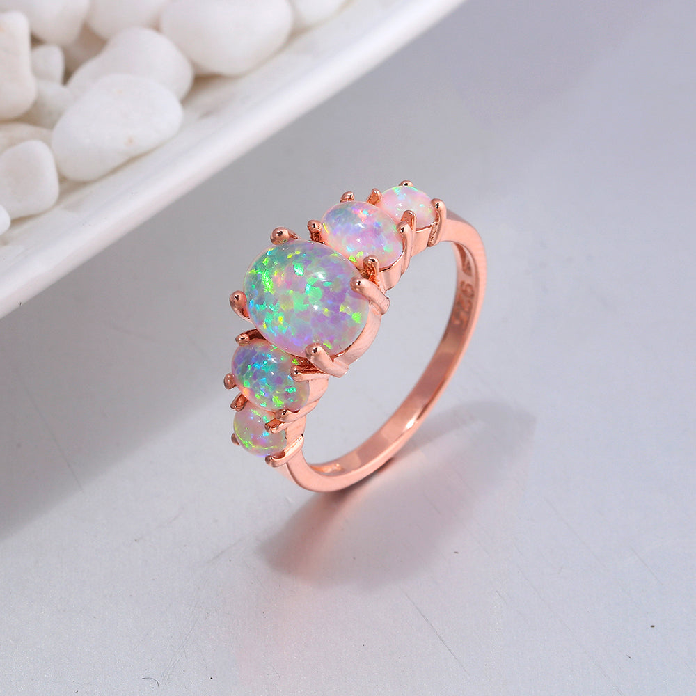 Spiritual Fire Opal Silver Ring