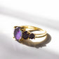 Purple Sky Fire Opal Ring