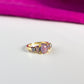 Purple Sky Fire Opal Ring