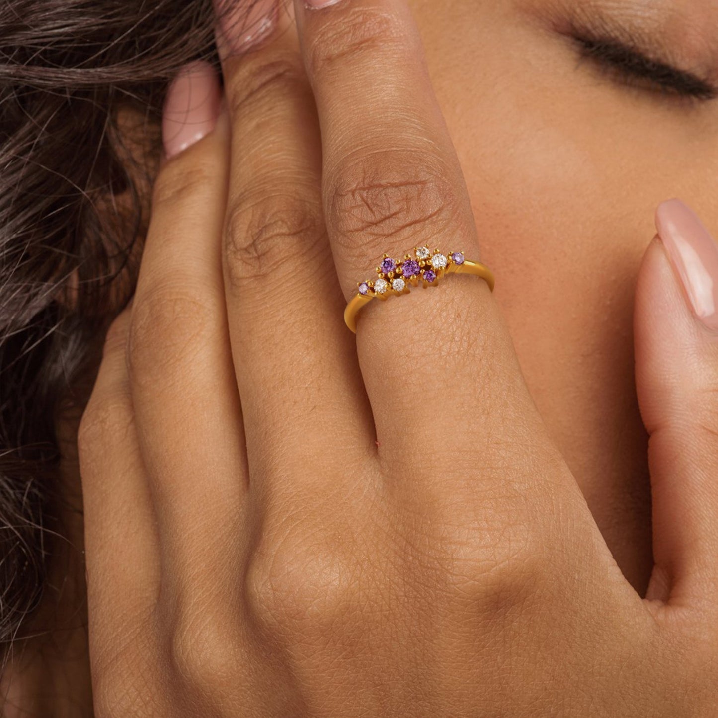 Stelle 24K Gold Ring