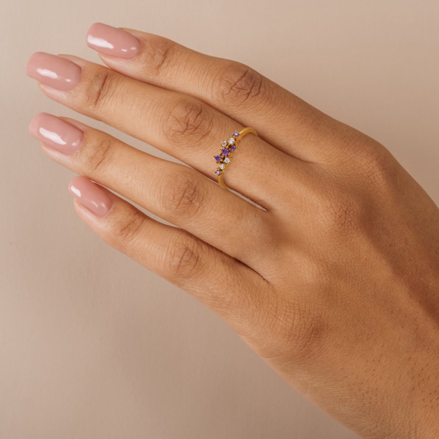 Stelle 24K Gold Ring