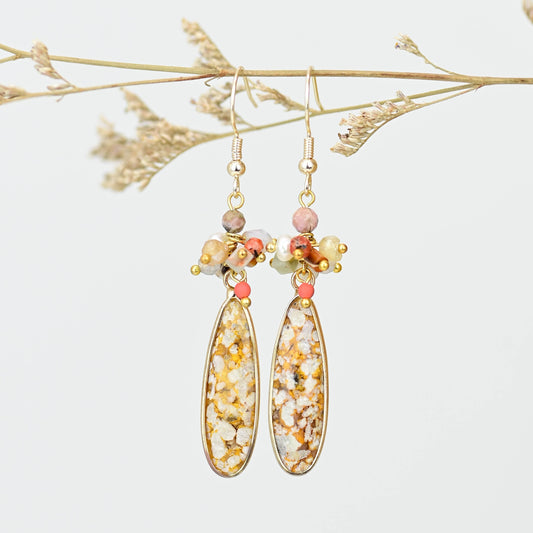 Spiritual Ocean Agate Earrings