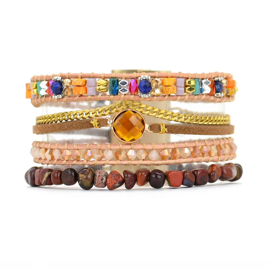 Sunrise Bohemian Cyristal Lapis Armband