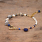 Stilvolles Herz-Lapislazuli-Armband 