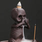 Skull Ceramic Backflow Incense Holder
