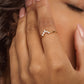 Triangolo Crispy Gold Ring