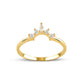 Triangolo Crispy Gold Ring