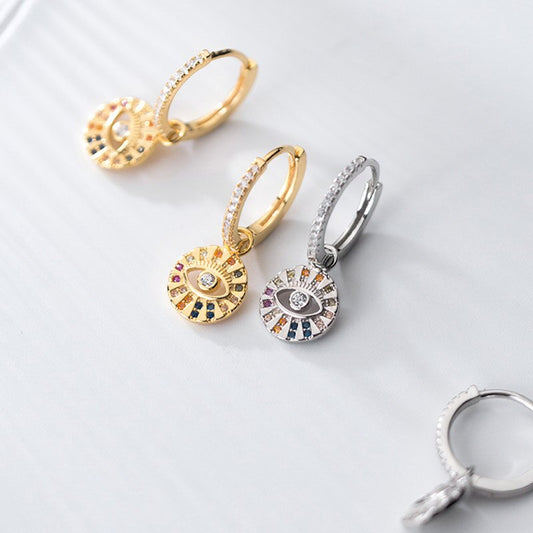 Evil Eye Hoop Earrings