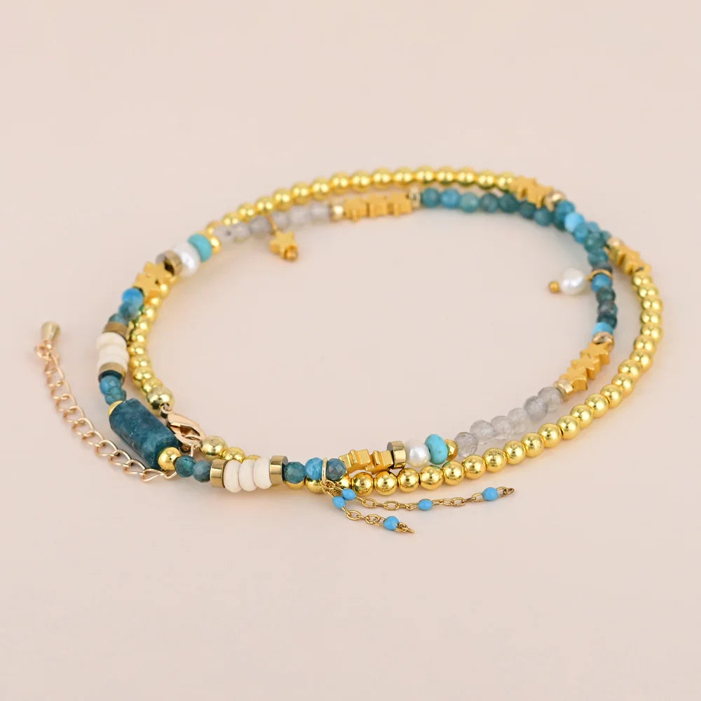 Unique Design Apatite Stone Necklace