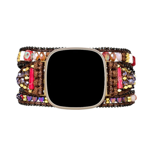 Unique Natural Jasper Fitbit Watch Strap